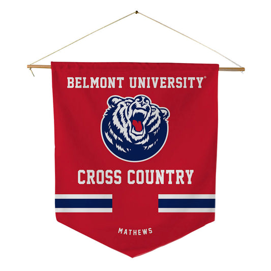 Belmont - NCAA Men's Cross Country : Noah Mathews - Pennant - 18" x 21"-0