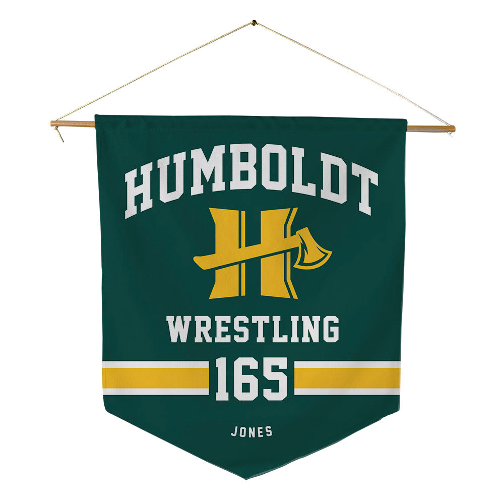Humboldt State - NCAA Wrestling : Travion Jones - Pennant - 18" x 21"-0