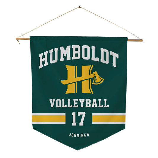 Humboldt State - NCAA Women's Volleyball : Tatyana Jennings - Pennant - 18" x 21"-0