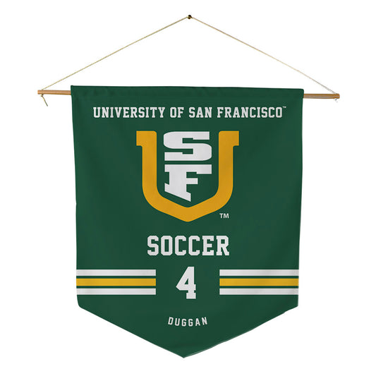 USFCA - NCAA Men's Soccer : Matthew Duggan - Pennant - 18" x 21"-0