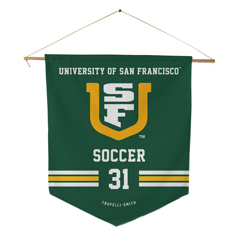 USFCA - NCAA Men's Soccer : Marco Trufelli-Smith - Pennant - 18" x 21"-0
