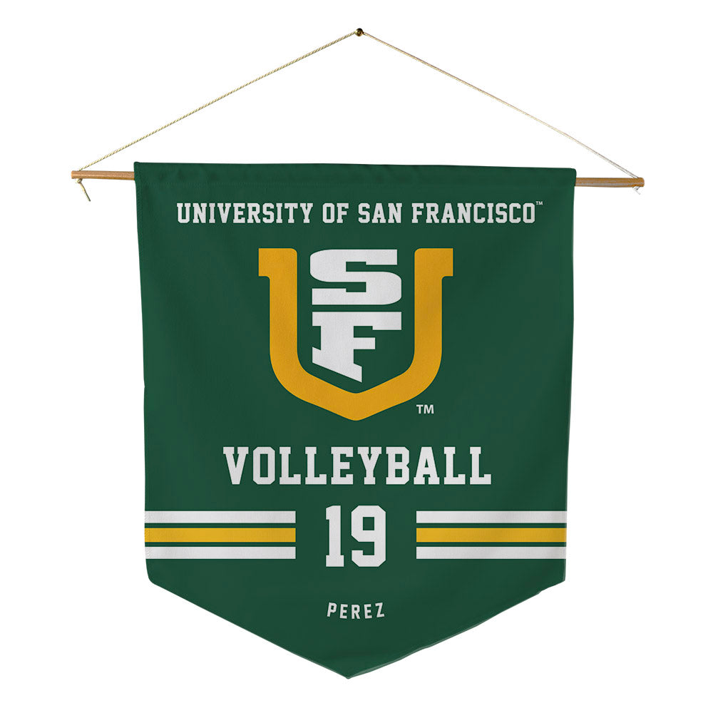 USFCA - NCAA Women's Volleyball : Hokulani Perez - Pennant - 18" x 21"-0