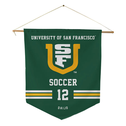 USFCA - NCAA Men's Soccer : Rayden Daijo - Pennant - 18" x 21"-0