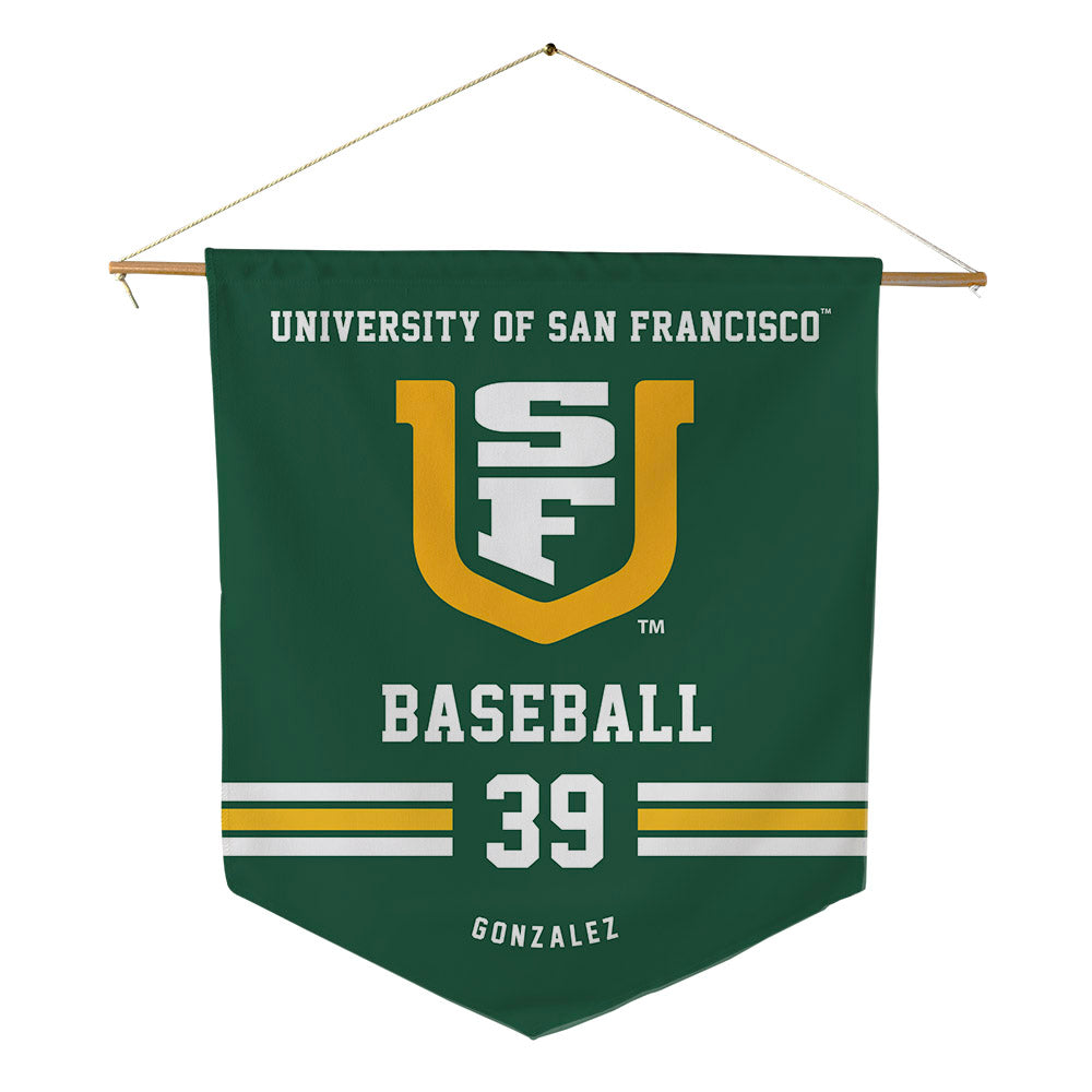 USFCA - NCAA Baseball : Alan Gonzalez - Pennant - 18" x 21"-0