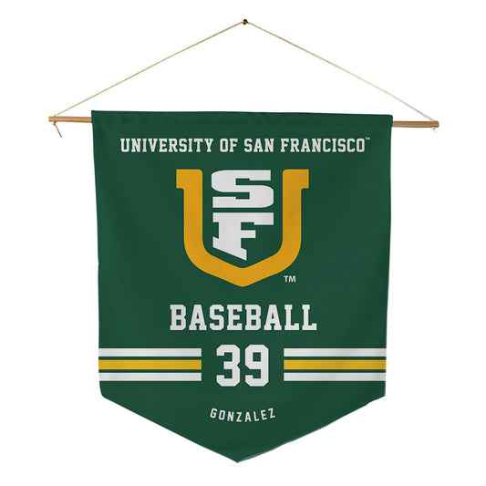 USFCA - NCAA Baseball : Alan Gonzalez - Pennant - 18" x 21"-0