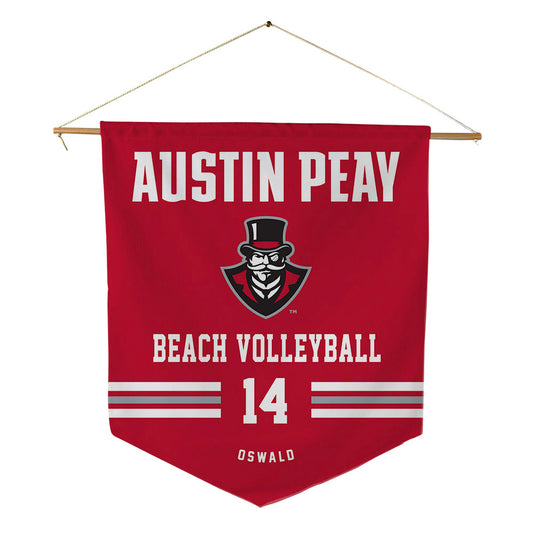 APSU - NCAA Beach Volleyball : Aubriegh Oswald - Pennant - 18" x 21"-0