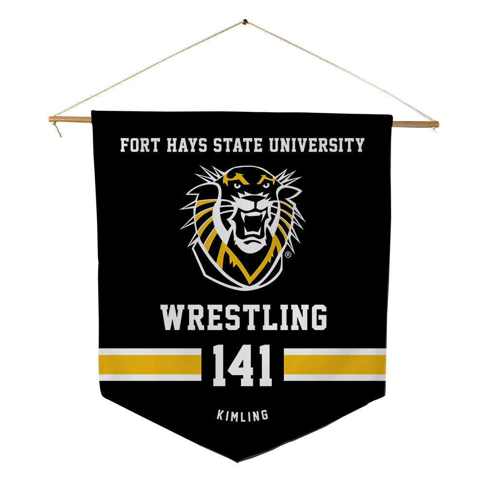 FHSU - NCAA Wrestling : Julien Kimling - Pennant - 18" x 21"-0