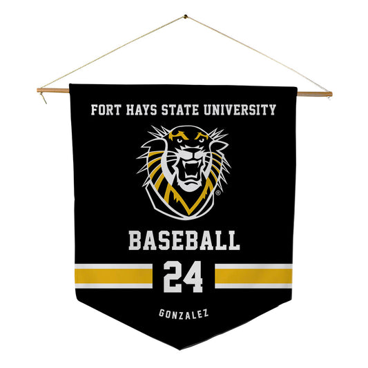 FHSU - NCAA Baseball : Lorenzo Gonzalez - Pennant - 18" x 21"-0