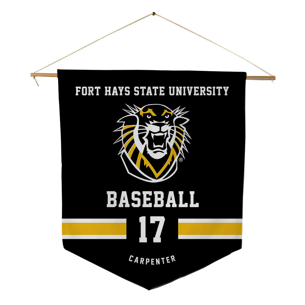 FHSU - NCAA Baseball : Kaleb Carpenter - Pennant - 18" x 21"-0