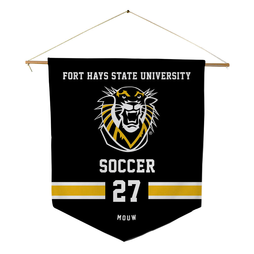 FHSU - NCAA Women's Soccer : Olivia Mouw - Pennant - 18" x 21"-0