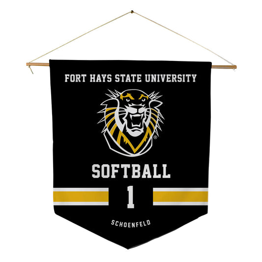 FHSU - NCAA Softball : Kory Schoenfeld - Pennant - 18" x 21"-0