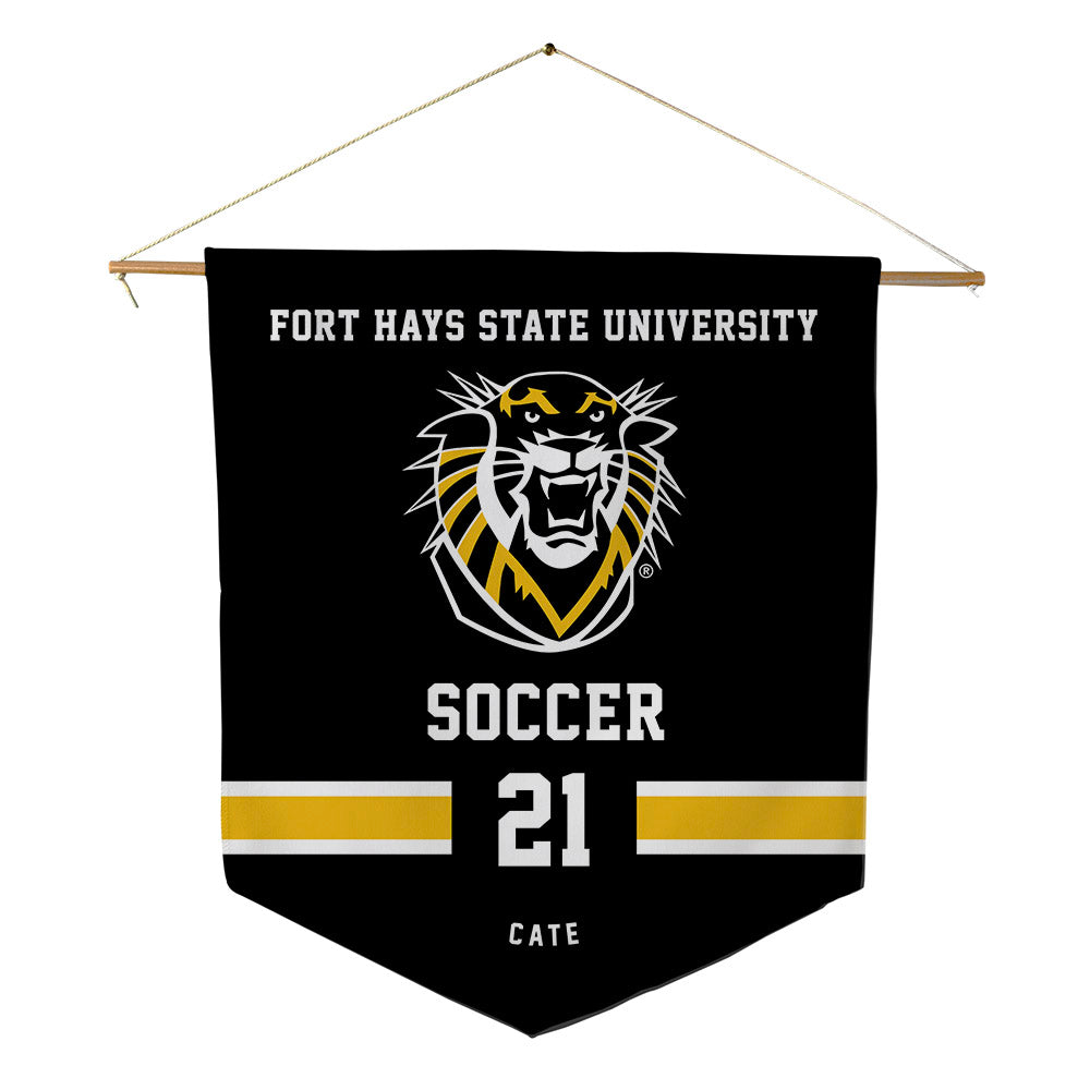 FHSU - NCAA Women's Soccer : Erin Cate - Pennant - 18" x 21"-0