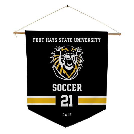 FHSU - NCAA Women's Soccer : Erin Cate - Pennant - 18" x 21"-0