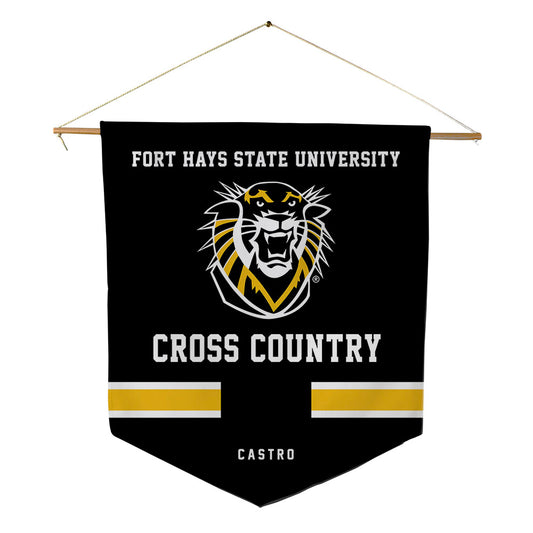 FHSU - NCAA Men's Cross Country : Taran Castro - Pennant - 18" x 21"-0