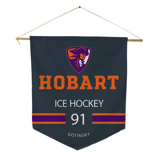 HWS - NCAA Men's Ice Hockey : Logan Gotinsky - Pennant - 18" x 21"-0