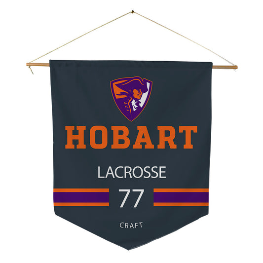 HWS - NCAA Men's Lacrosse : Colman Craft - Pennant - 18" x 21"-0