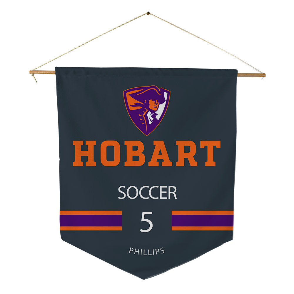 HWS - NCAA Men's Soccer : Quinn Phillips - Pennant - 18" x 21"-0