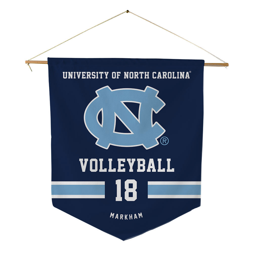 UNC - NCAA Women's Volleyball : Carly Markham - Pennant - 18" x 21"-0