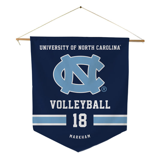 UNC - NCAA Women's Volleyball : Carly Markham - Pennant - 18" x 21"-0
