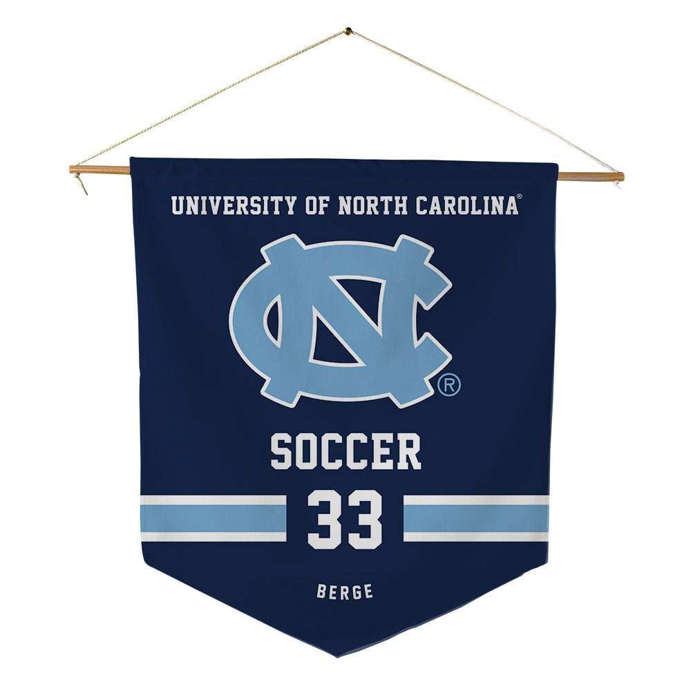 UNC - NCAA Men's Soccer : Riley Berge - Pennant - 18" x 21"-0