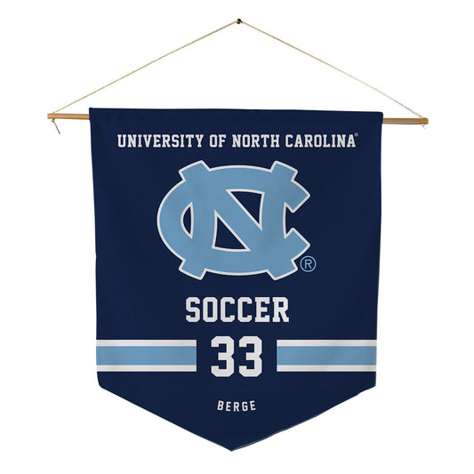 UNC - NCAA Men's Soccer : Riley Berge - Pennant - 18" x 21"-0