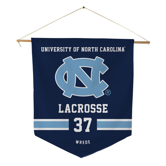 UNC - NCAA Men's Lacrosse : Matt Wrede - Pennant - 18" x 21"-0