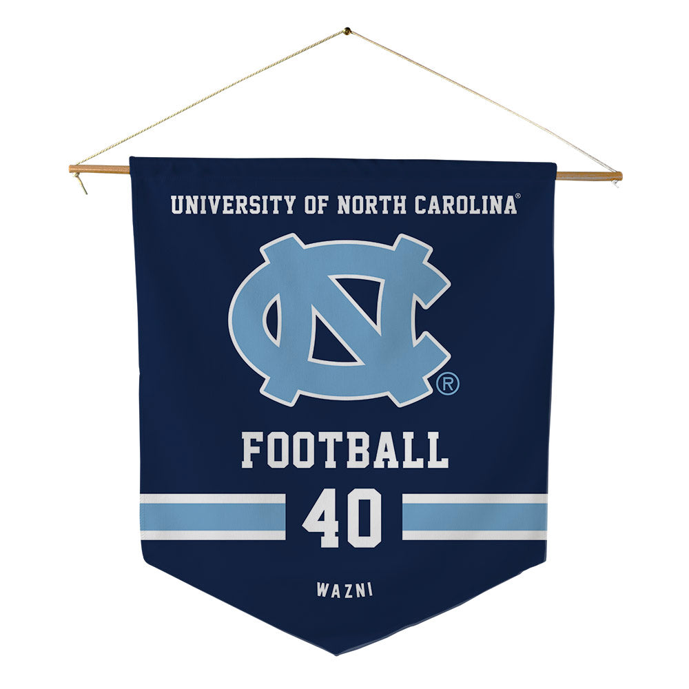 UNC - NCAA Football : Roman Wazni - Pennant - 18" x 21"-0