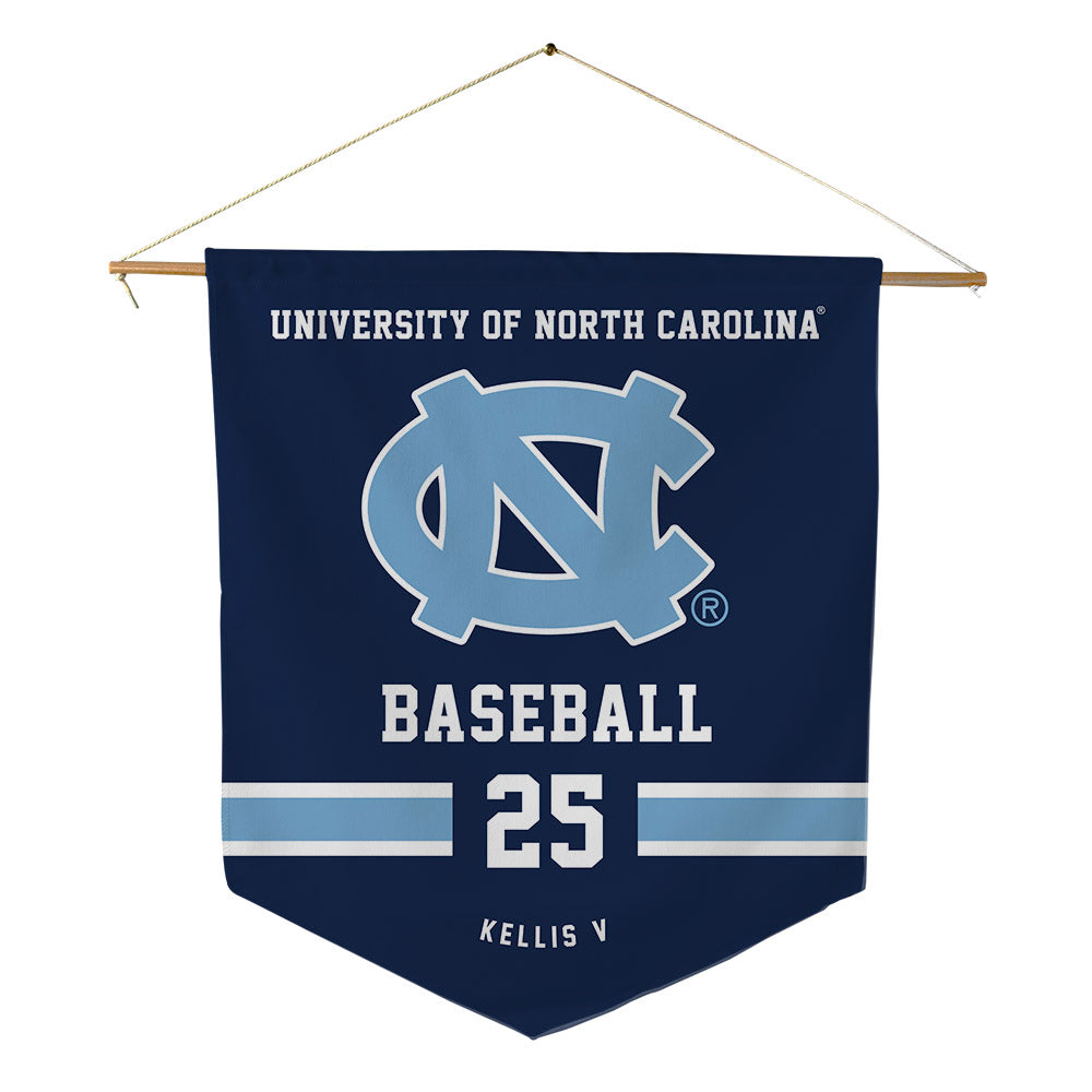 UNC - NCAA Baseball : Rom Kellis V - Pennant - 18" x 21"-0