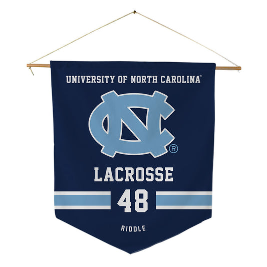 UNC - NCAA Men's Lacrosse : Graham Riddle - Pennant - 18" x 21"-0