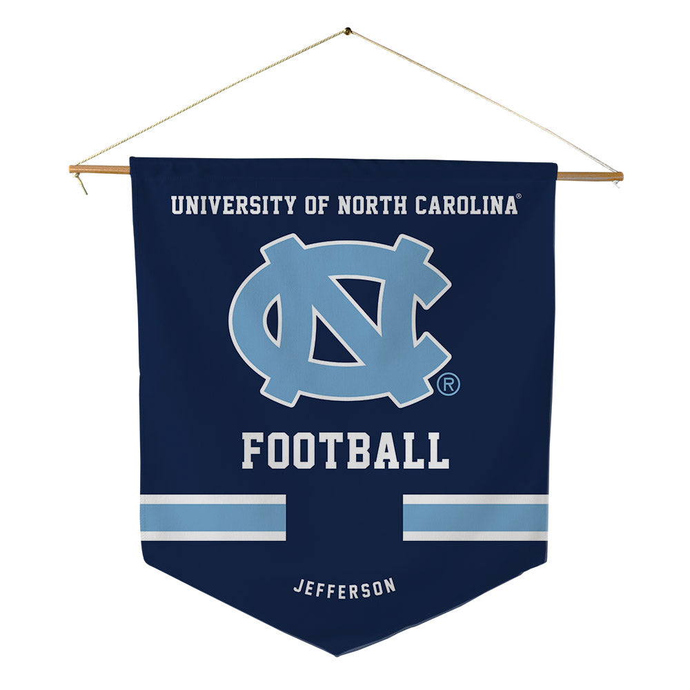 UNC - NCAA Football : Jaden Jefferson - Pennant - 18" x 21"-0