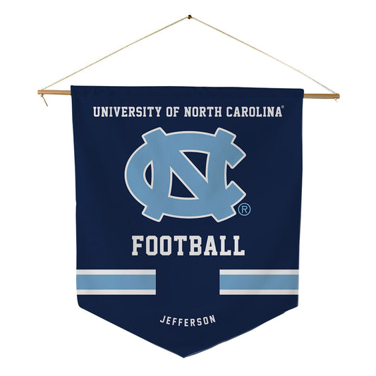 UNC - NCAA Football : Jaden Jefferson - Pennant - 18" x 21"-0