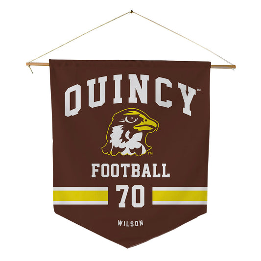 Quincy - NCAA Football : Damian Wilson - Pennant - 18" x 21"-0