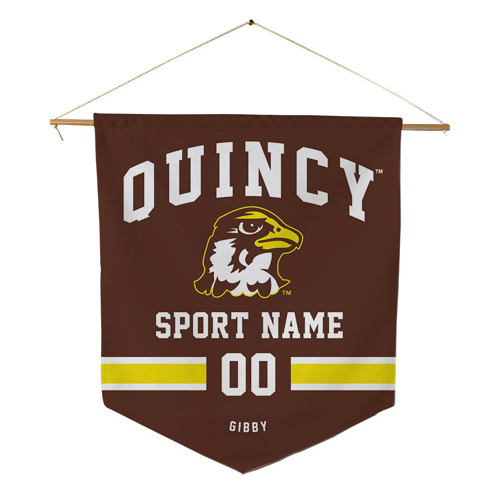 Quincy - NCAA Football : Daniel Gibby - Pennant - 18" x 21"-0