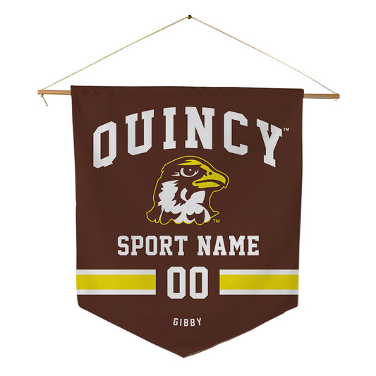 Quincy - NCAA Football : Daniel Gibby - Pennant - 18" x 21"-0