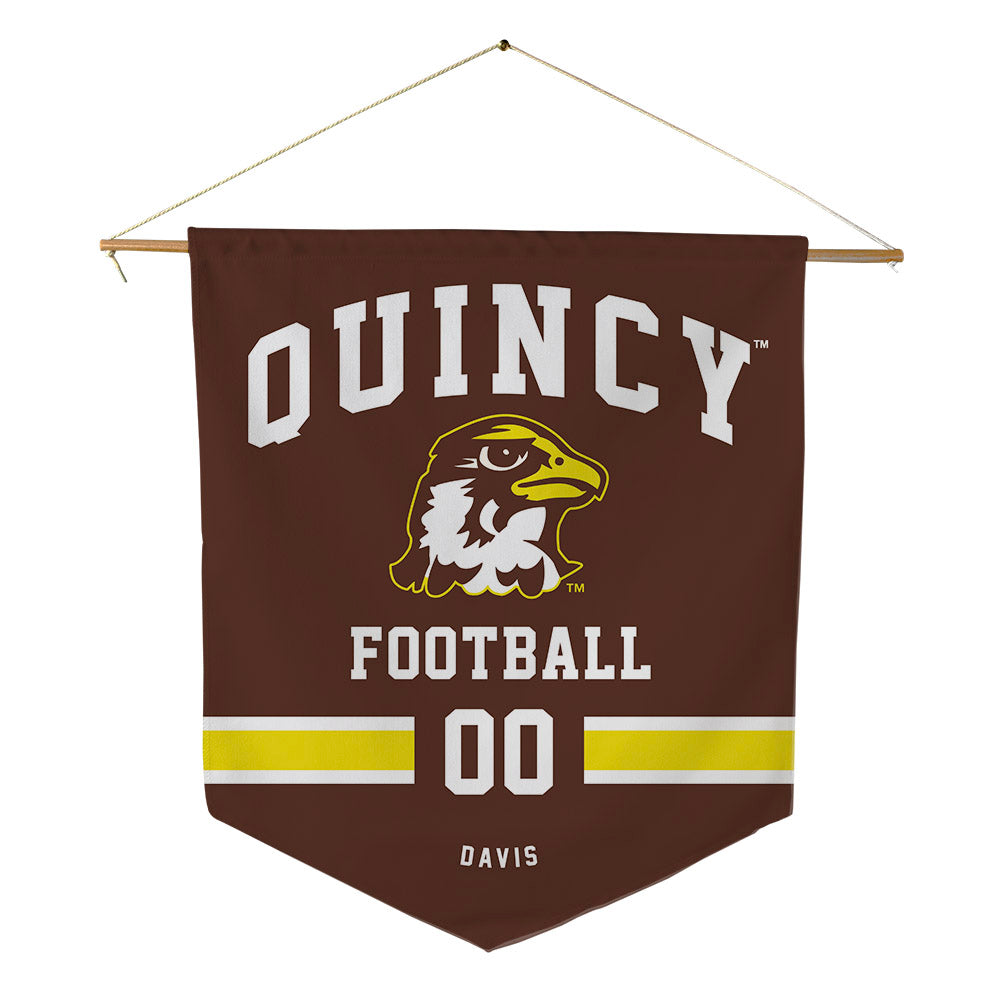 Quincy - NCAA Football : Prince Davis - Pennant - 18" x 21"-0