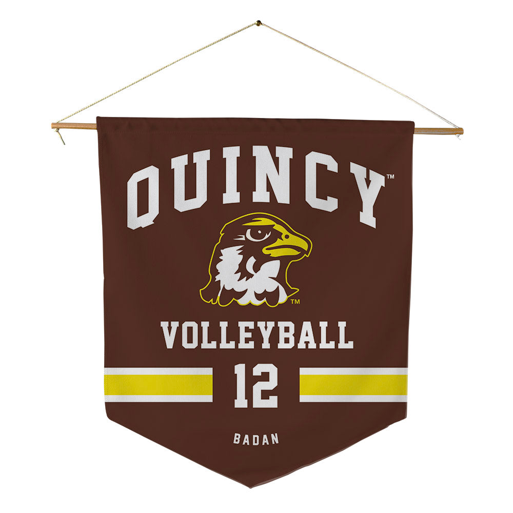 Quincy - NCAA Men's Volleyball : Tomas Badan - Pennant - 18" x 21"-0