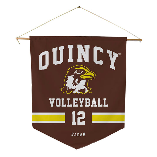 Quincy - NCAA Men's Volleyball : Tomas Badan - Pennant - 18" x 21"-0