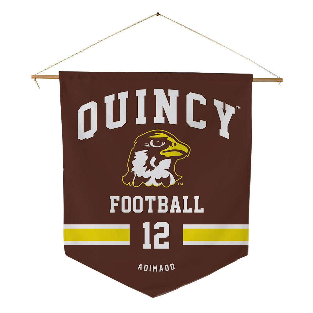 Quincy - NCAA Football : Kendrick Adimado - Pennant - 18" x 21"-0