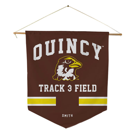Quincy - NCAA Men's Track & Field : Aneas Smith - Pennant - 18" x 21"-0