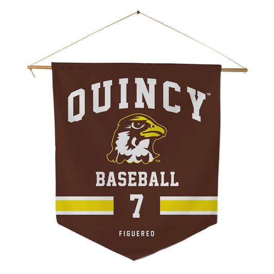 Quincy - NCAA Baseball : Jace Figuereo - Pennant - 18" x 21"-0