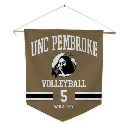 UNC Pembroke - NCAA Women's Volleyball : Savannah Whaley - Pennant - 18" x 21"-0