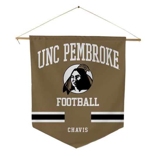 UNC Pembroke - NCAA Football : Bryland Chavis - Pennant - 18" x 21"-0
