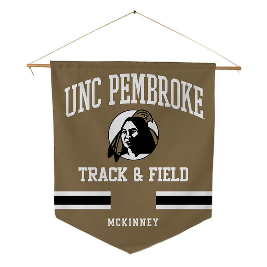 UNC Pembroke - NCAA Men's Track & Field : Calen McKinney - Pennant - 18" x 21"-0