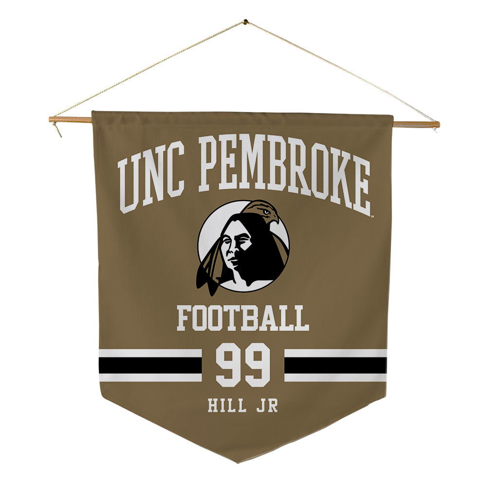 UNC Pembroke - NCAA Football : Andre Hill Jr - Pennant - 18" x 21"-0