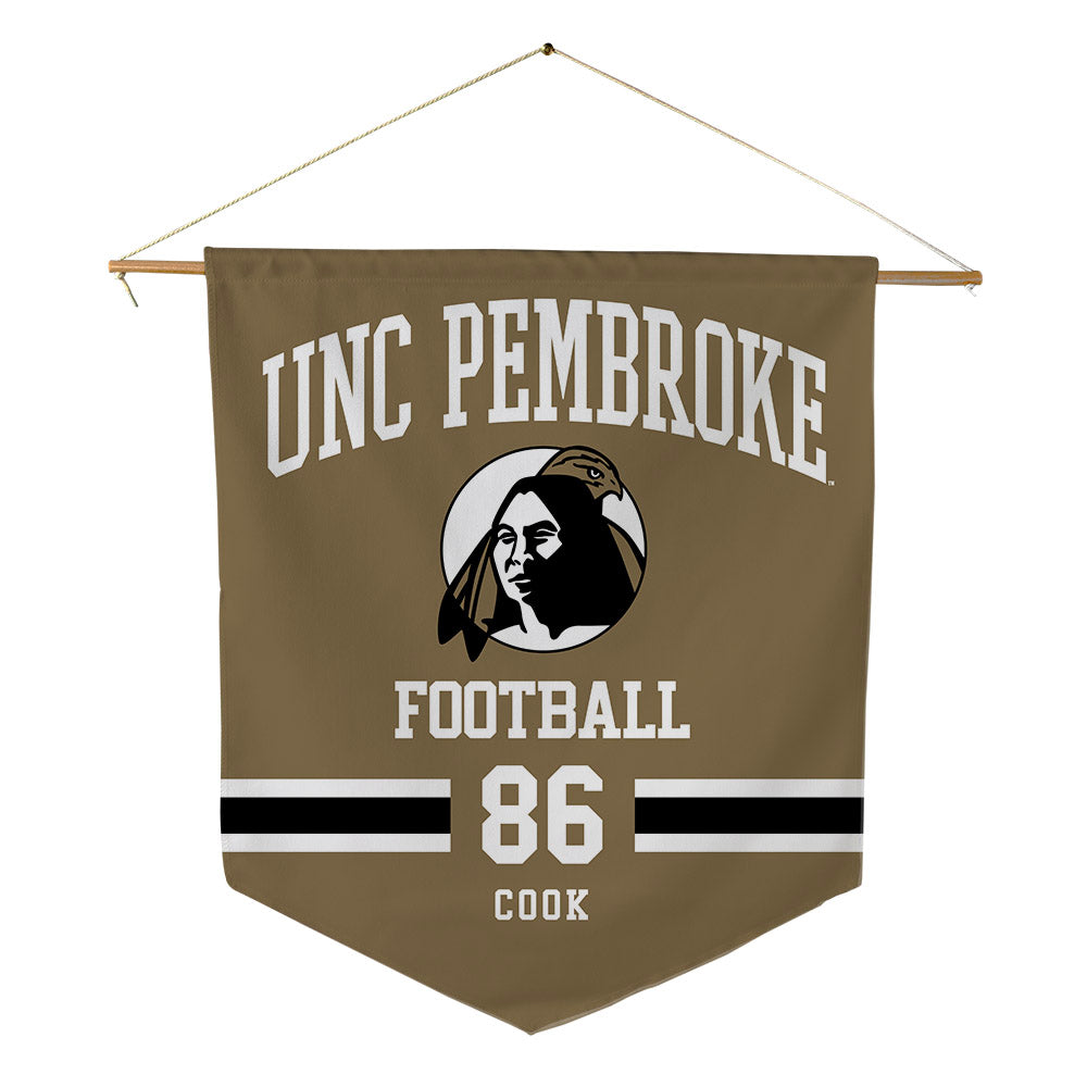 UNC Pembroke - NCAA Football : Logan Cook - Pennant - 18" x 21"-0