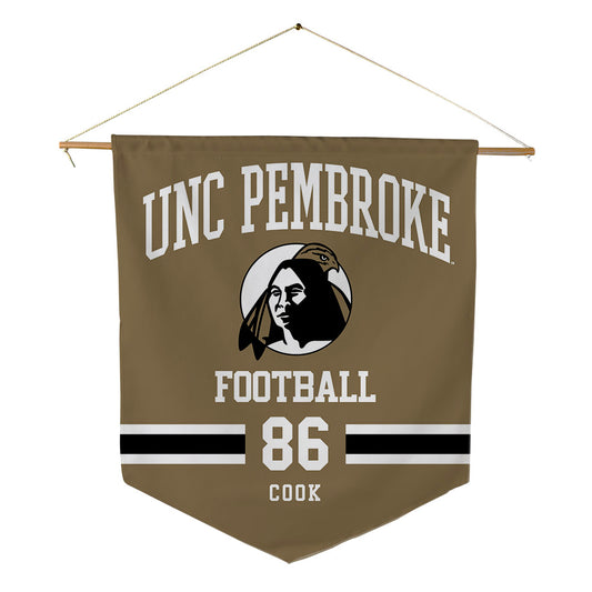 UNC Pembroke - NCAA Football : Logan Cook - Pennant - 18" x 21"-0