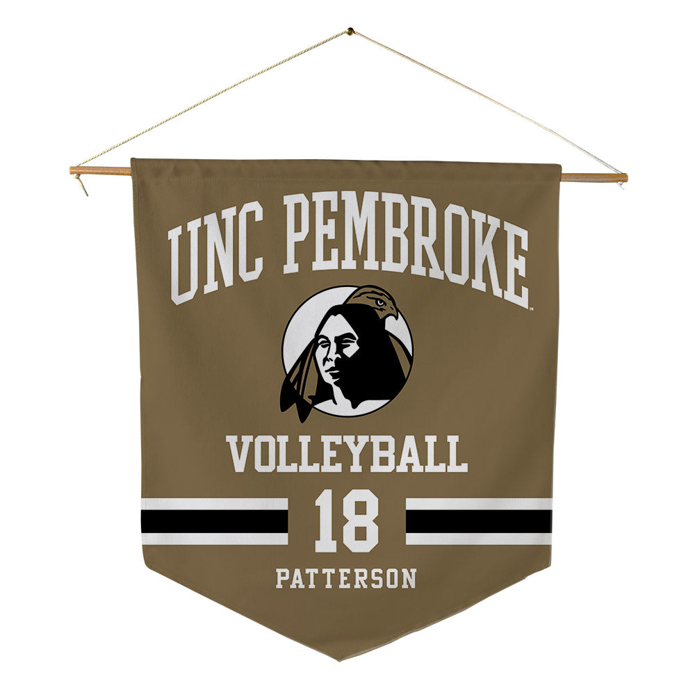 UNC Pembroke - NCAA Women's Volleyball : Tyler Patterson - Pennant - 18" x 21"-0