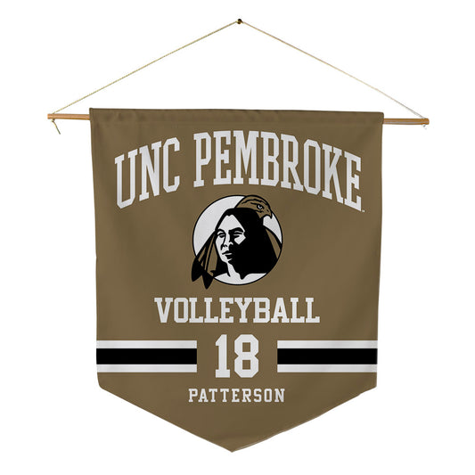 UNC Pembroke - NCAA Women's Volleyball : Tyler Patterson - Pennant - 18" x 21"-0