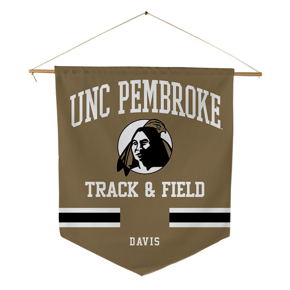 UNC Pembroke - NCAA Men's Track & Field : John Davis - Pennant - 18" x 21"-0