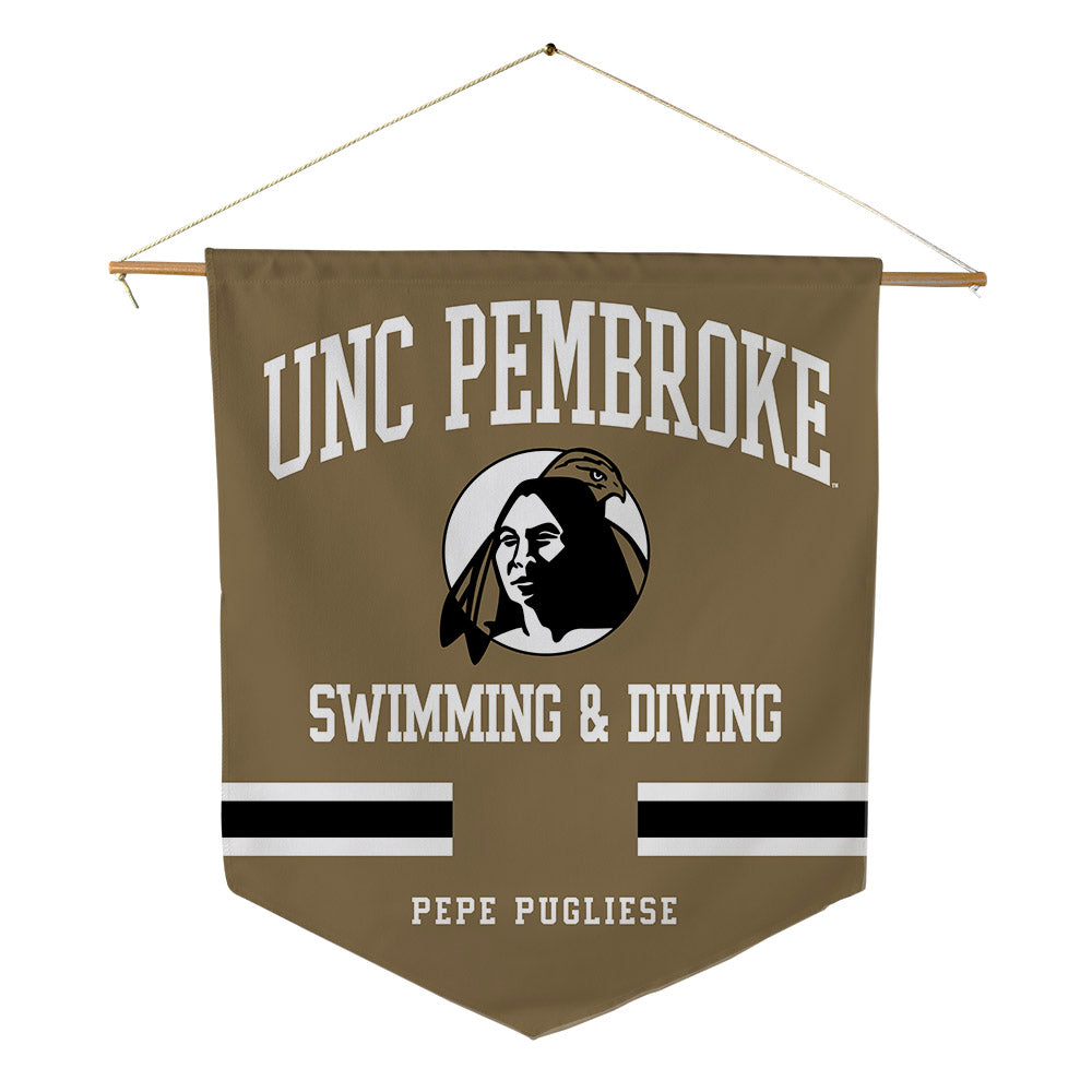 UNC Pembroke - NCAA Women's Swimming & Diving : Benedetta Pepe Pugliese - Pennant - 18" x 21"-0